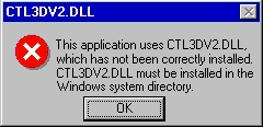 Foutmelding: " ... ctl3dv2.dll ..."