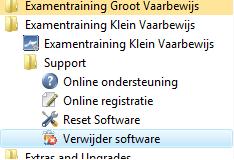 Verwijder de software